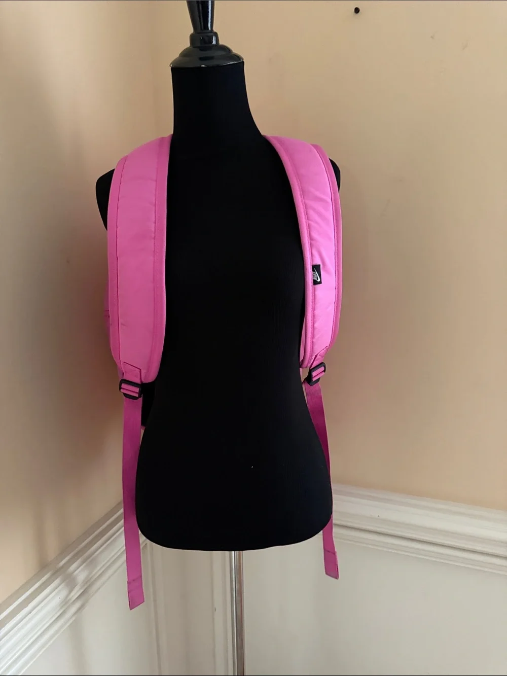 Nike Heritage 2.0 Hot Pink Backpack with Black Swoosh